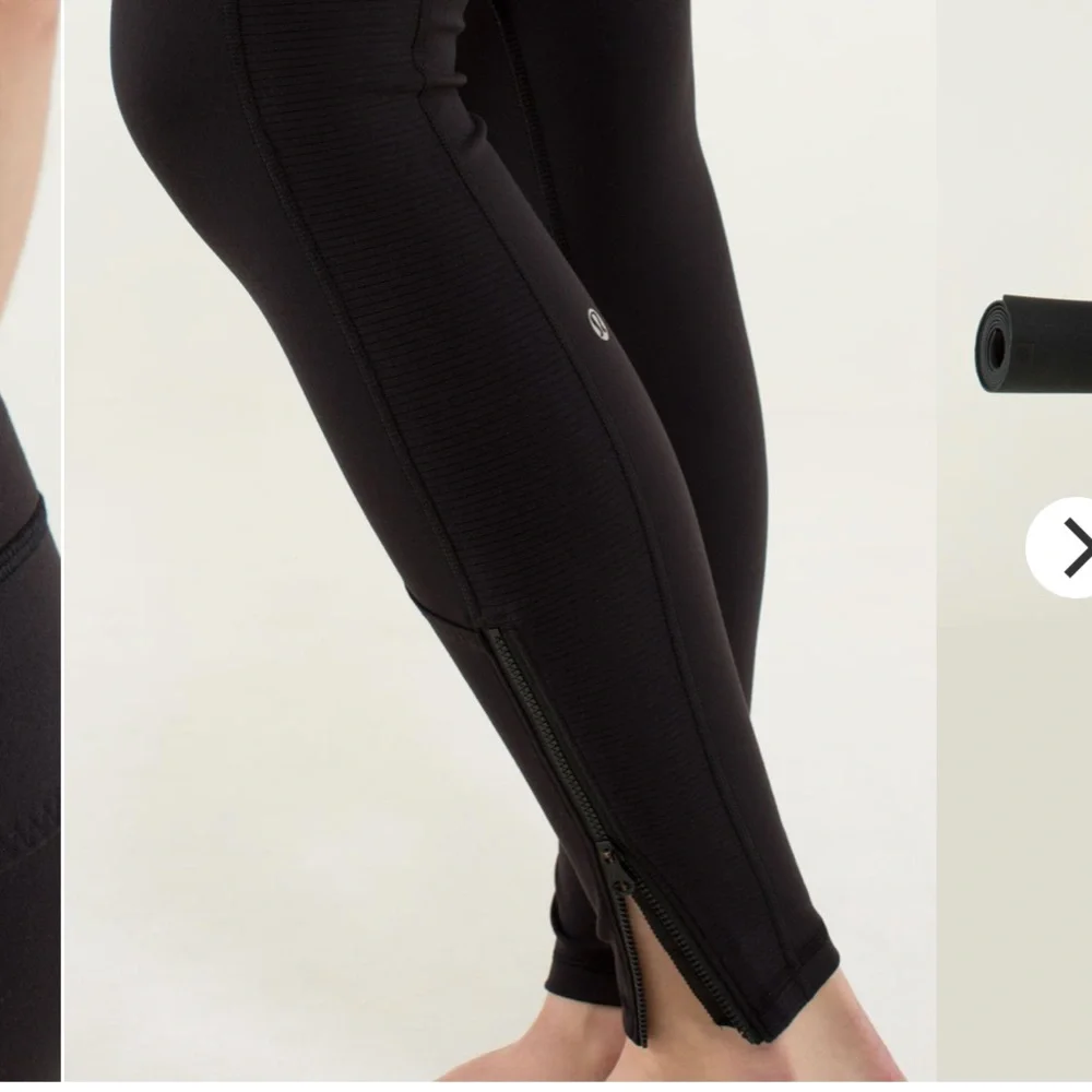 Lululemon 2 patience pant Palm party fatigue black green camo luon leggings zip - Picture 6 of 12